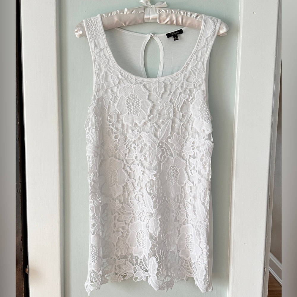 Cupio brand lace and knit women’s tank top #0053